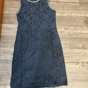 Hope & Harlow Elegant Navy Lace Dress